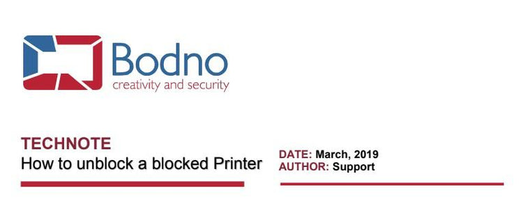 How To Unblock a Blocked Printer - Bodno