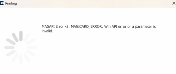 Resolve MAGAPI Error for Magicard Printers