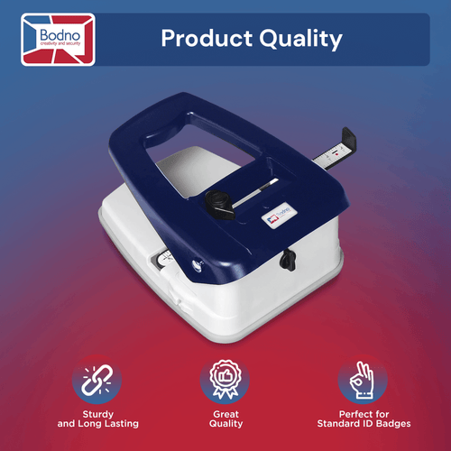 3-in-1 ID Badge Slot Punch for ID Cards (Works with All PVC Cards and ID Card Printers)