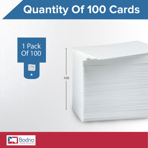 100 Pack - Bodno Premium CR80 30 Mil Graphic Quality PVC Cards
