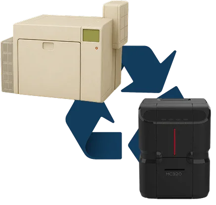 Trade in your old printer for the Matica MC320X