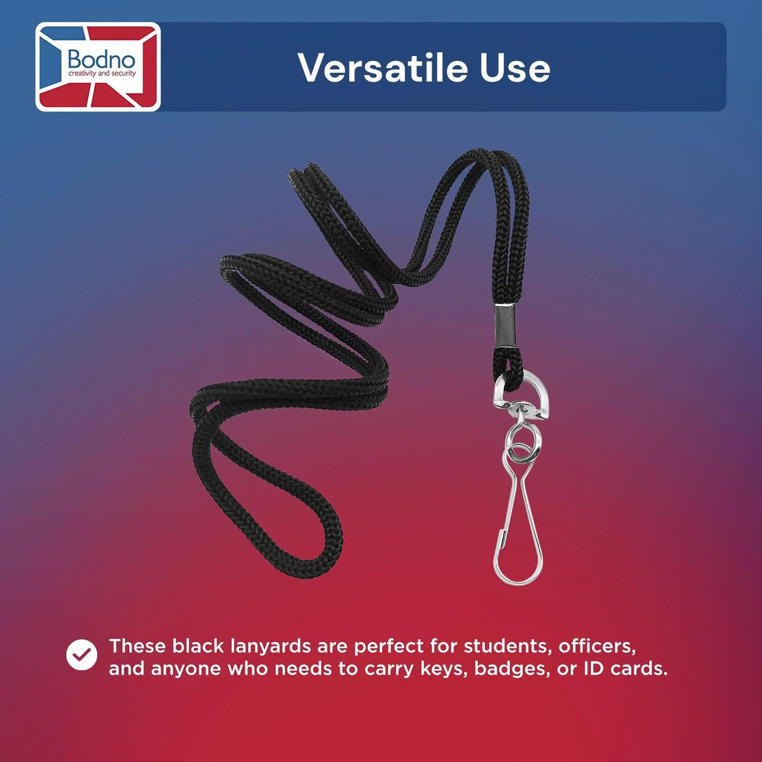 Bodno Lanyards 100 Pack - Bodno