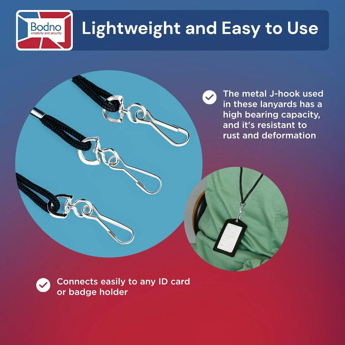 Bodno Lanyards 100 Pack - Bodno