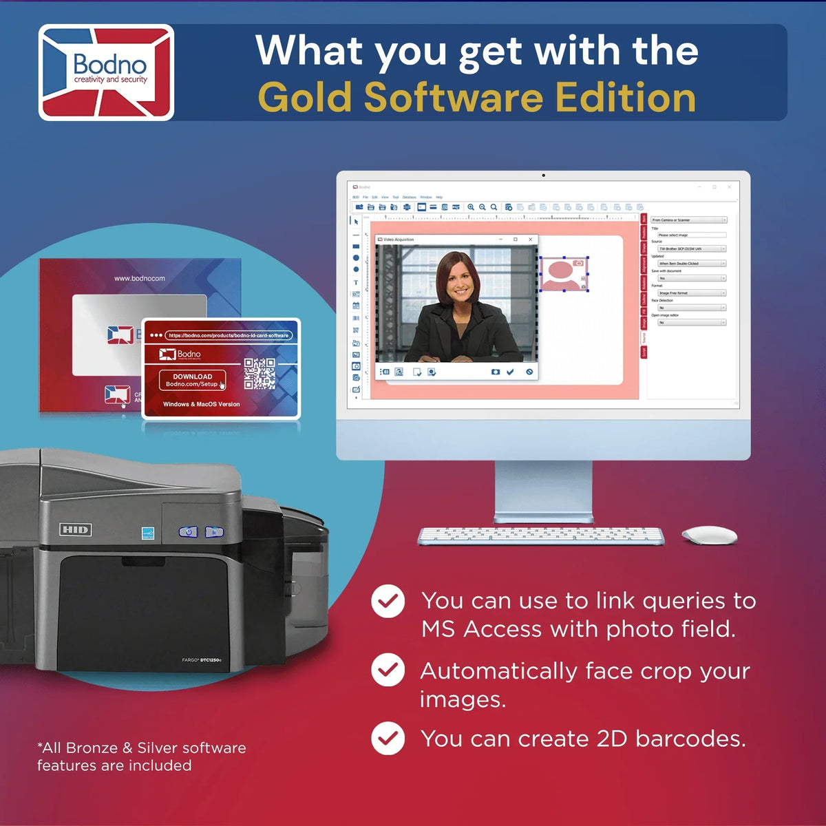 Fargo DTC1250e ID Card Printer - Bodno