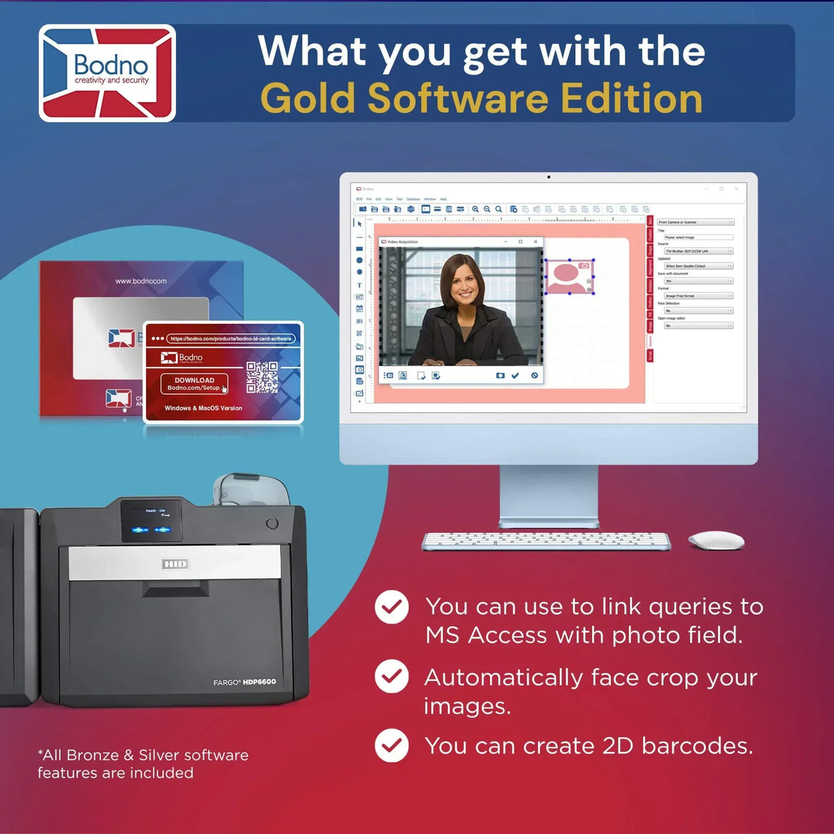 Fargo HDP6600 ID Card Printer - Bodno