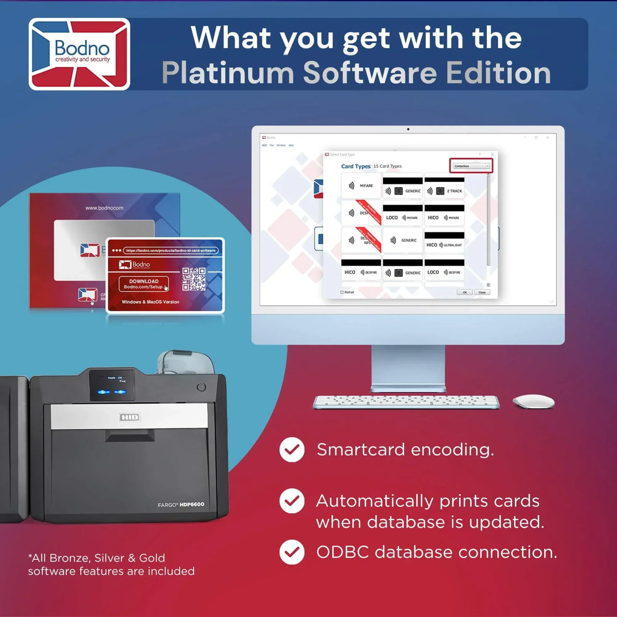 Fargo HDP6600 ID Card Printer - Bodno
