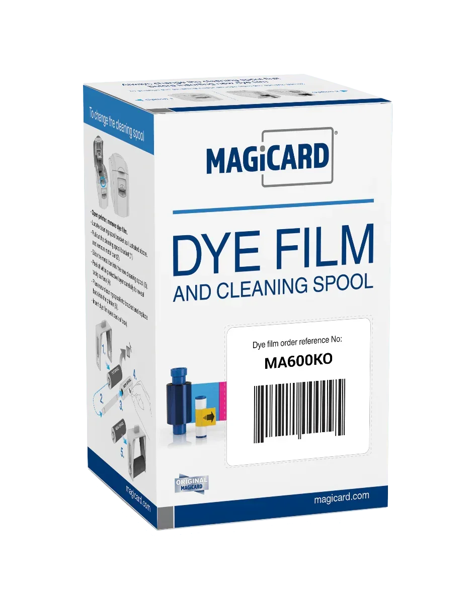 Magicard MA600KO Black Monochrome Ribbon with Overlay - 600 prints - Bodno