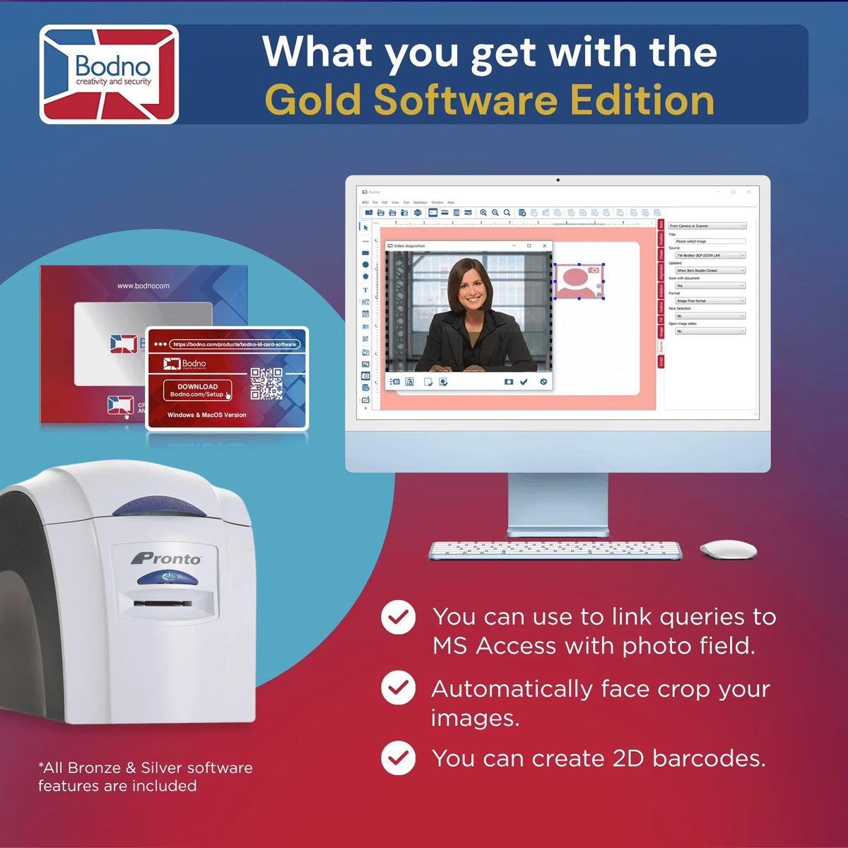 Magicard Pronto ID Card Printer - Bodno