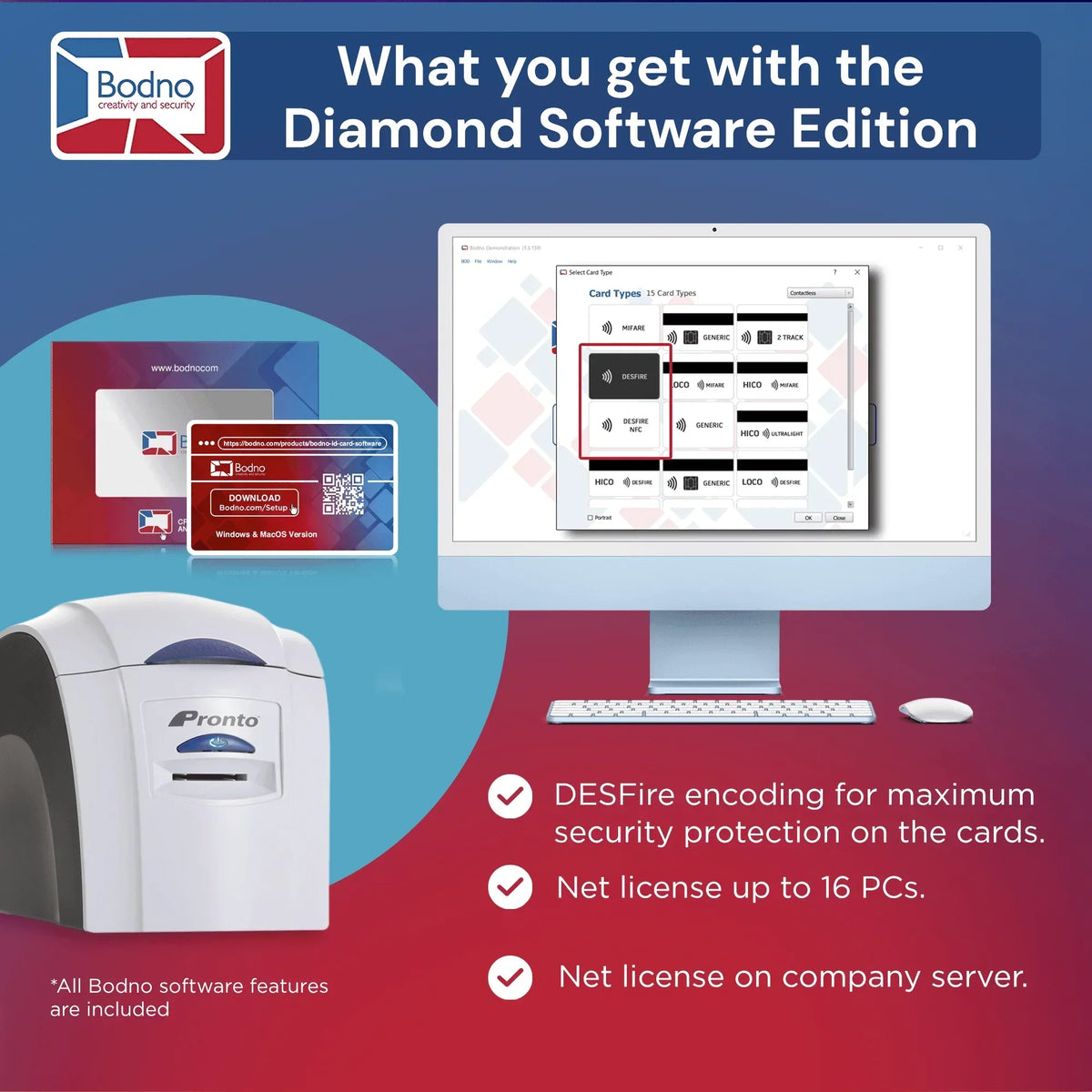 Magicard Pronto ID Card Printer - Bodno