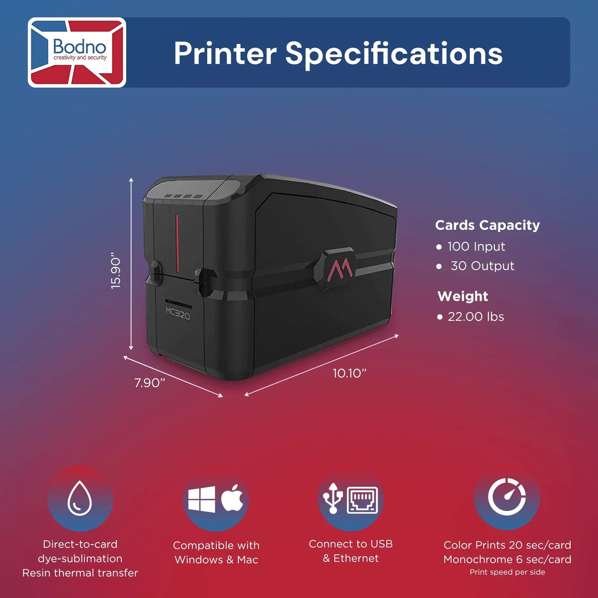 Matica MC320 ID Card Printer - Bodno