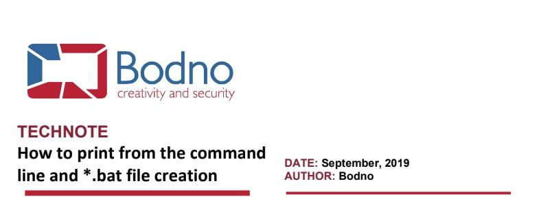 How To Print From The Command Line and *.bat File Creation