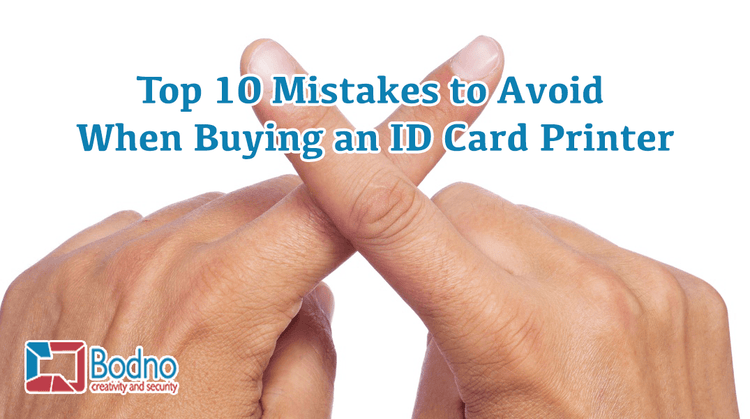 Top 10 mistakes to avoid when buying an ID card printer, hands crossed for caution