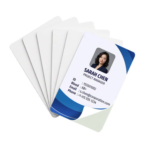 Mylar Adhesive Backed PVC Cards