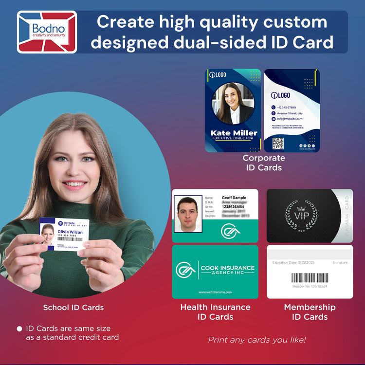 Magicard 400X Dual Sided ID Card Printer & Complete Supplies Package with Bodno ID Software - Bronze Edition