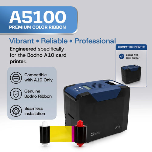 Bodno A5100 Color Ribbon for A10 Printer - YMCKO - 100 Prints