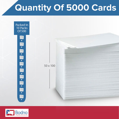 5000 Pack - Bodno Premium CR80 30 Mil Graphic Quality PVC Cards