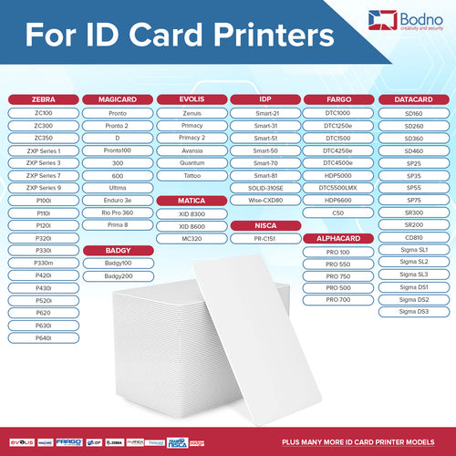 300 Pack - Bodno Premium CR80 30 Mil Graphic Quality PVC Cards