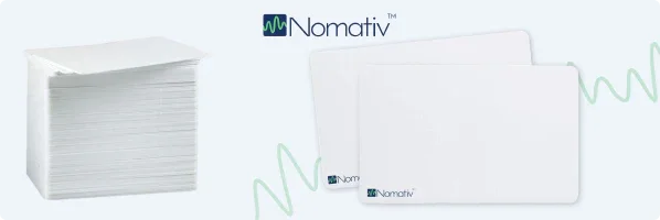 Bodno blank PVC cards and Nomativ proximity cards