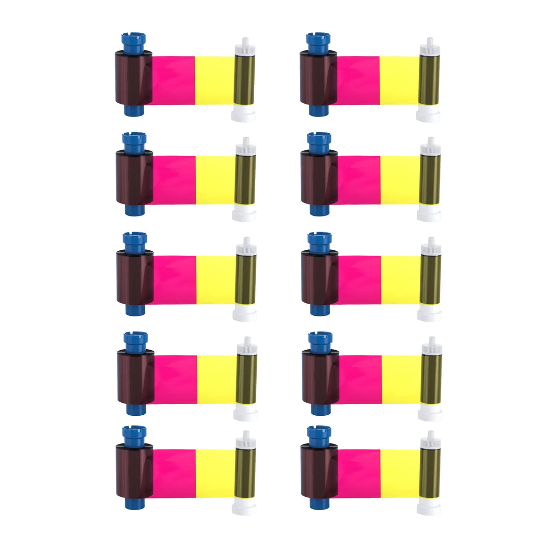 Magicard MA300YMCKO color ribbon, 10-pack