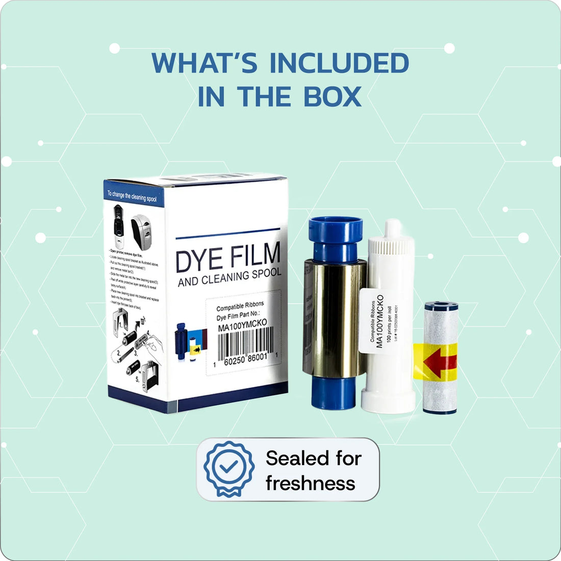 What's in the box: Magicard MA100YMCKO color ribbon
