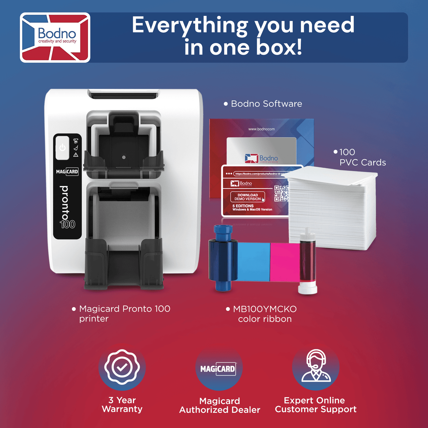 Magicard Pronto 100 ID Card Printer – Bodno