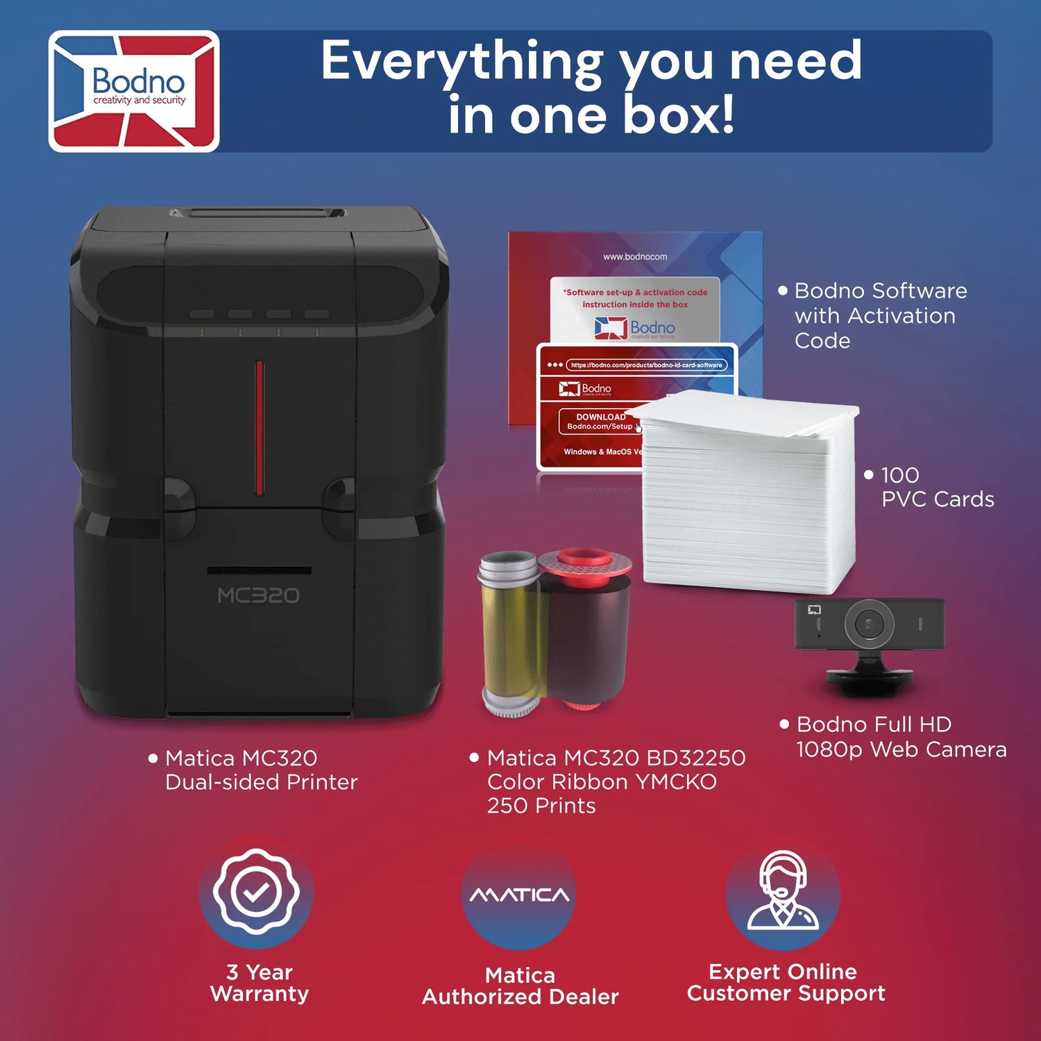 Matica Id Matica MC320 ID Card Printer – Bodno