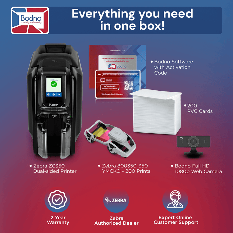 Zebra ZC350 ID Card Printer – Bodno Zebra ZC350 ID Card Printer – Bodno
