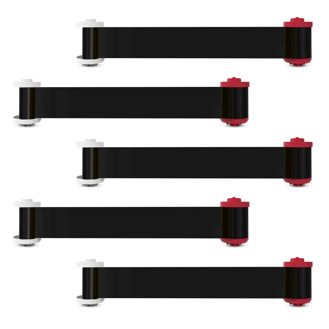 Black monochrome K ribbon cartridge, side view