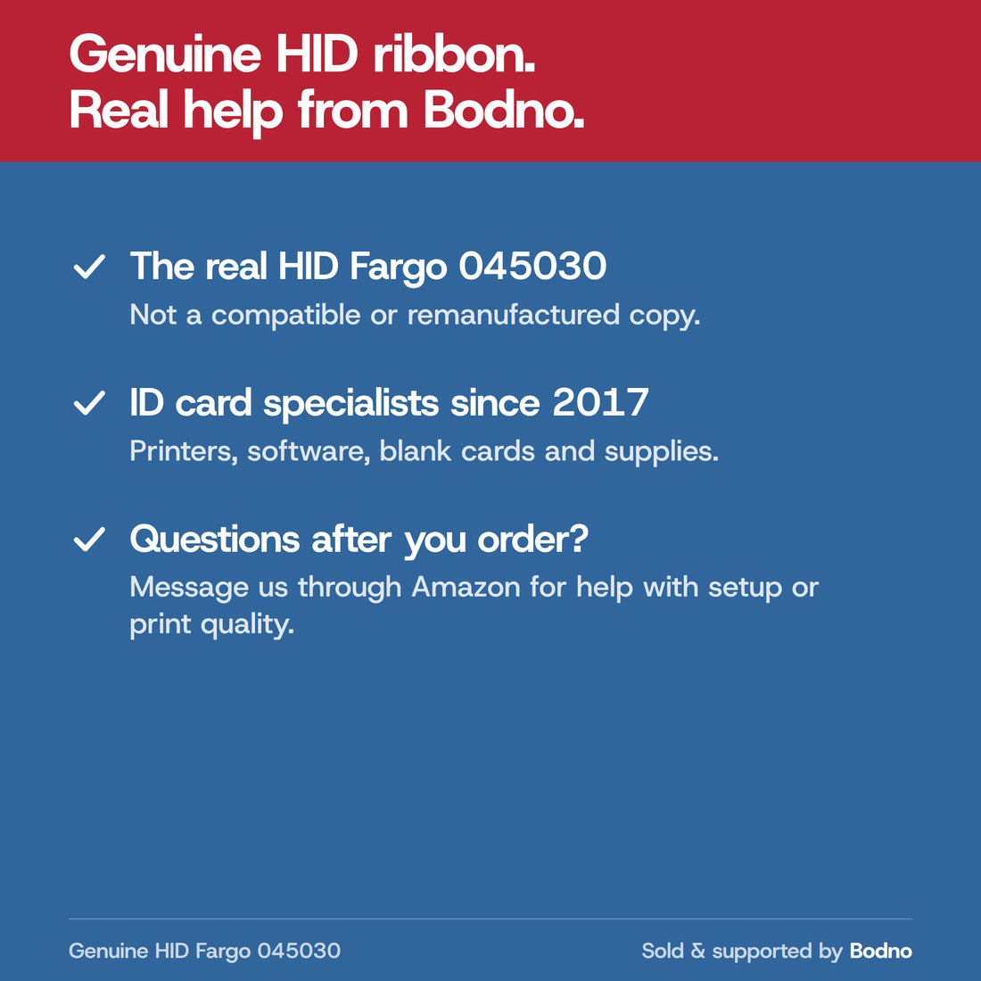 Fargo 45030 ribbon available from Bodno