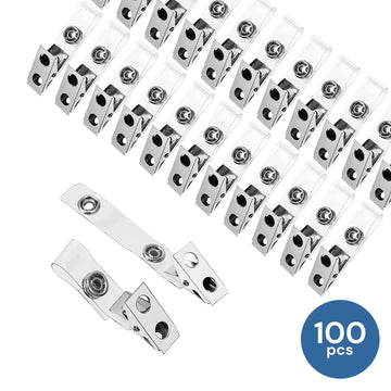 Badge clips, 100 pack
