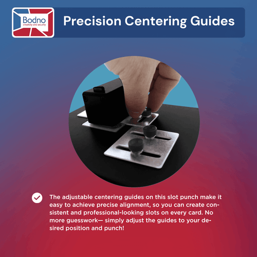 Heavy Duty Table Top Slot Punch for ID Cards (Works with All PVC Cards and ID Card Printers) Black