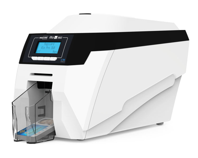 Magicard Rio Pro 360 Dual Sided ID Card Printer & Complete Supplies Package with Bodno Bronze Edition ID Software 