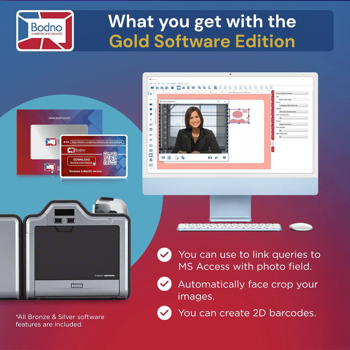 Fargo HDP5000 ID Card Printer - Bodno 