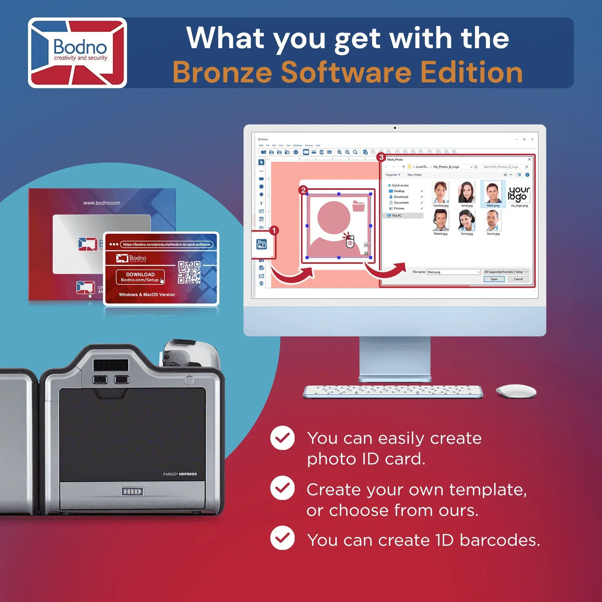 Fargo HDP5000 ID Card Printer - Bodno 