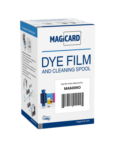 Magicard MA600KO Black Monochrome Ribbon with Overlay - 600 prints