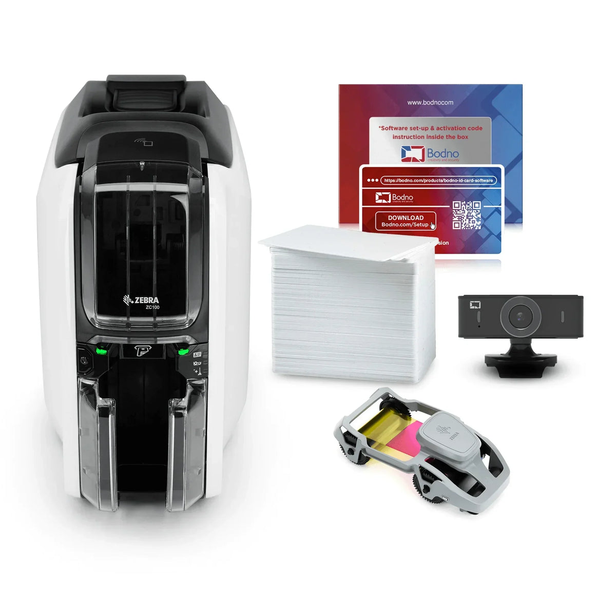 Zebra ZC100 ID Card Printer - Bodno 