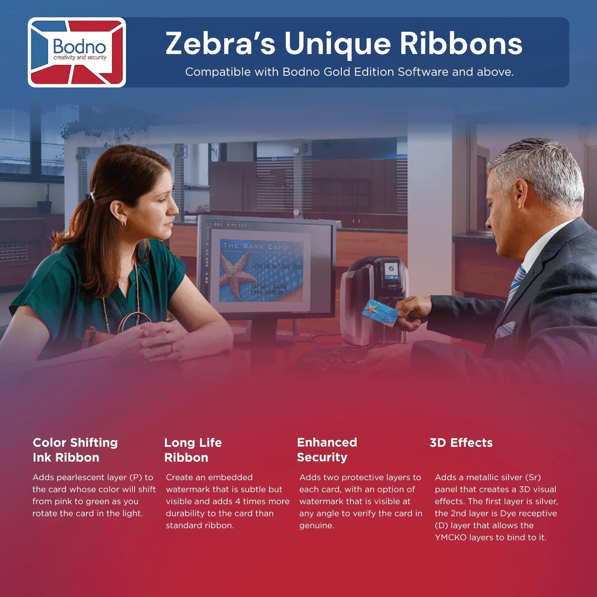 Zebra ZC350 ID Card Printer - Bodno 
