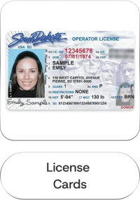 single sided licensecard